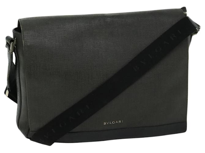 Bulgari BVLGARI Shoulder Bag PVC Canvas Black Auth bs12281  ref.1270074