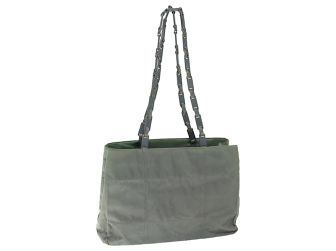 PRADA Tote Bag Nylon Gray Auth 66802 Grey  ref.1270079