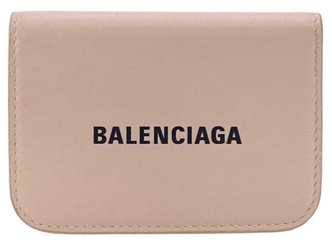 Mini carteira Balenciaga Cash Rosa Couro  ref.1270212