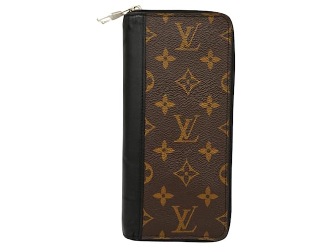 Louis Vuitton Zippy Wallet Vertical Brown Cloth  ref.1270236