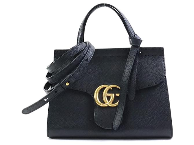 Gucci GG Marmont Black Leather  ref.1270247