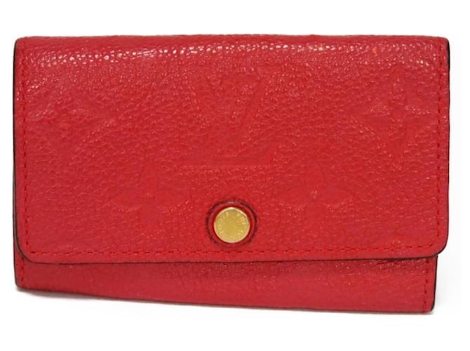 Louis Vuitton Multiclés Red Leather  ref.1270282