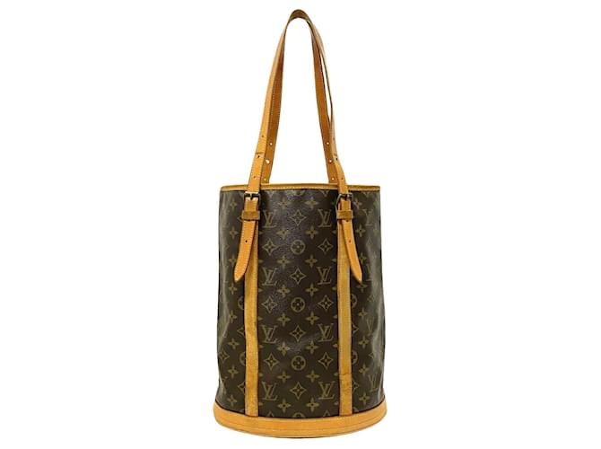 Louis Vuitton Bucket Brown Cloth  ref.1270293