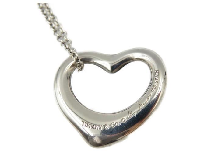 Tiffany & Co Open Heart Silvery Silver  ref.1270335
