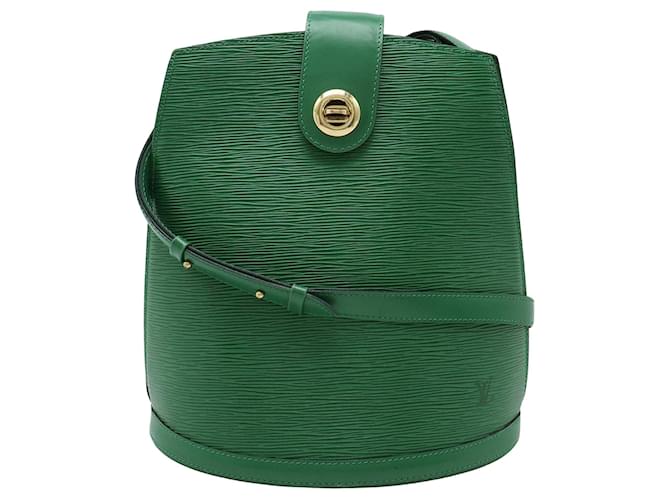 Louis Vuitton Cluny Green Leather  ref.1270485