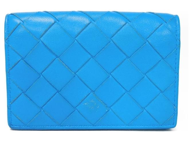 Bottega Veneta Intrecciato Blue Leather  ref.1270600