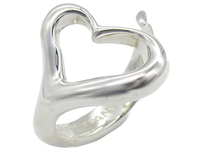 Tiffany & Co Open Heart Silvery Silver  ref.1270619