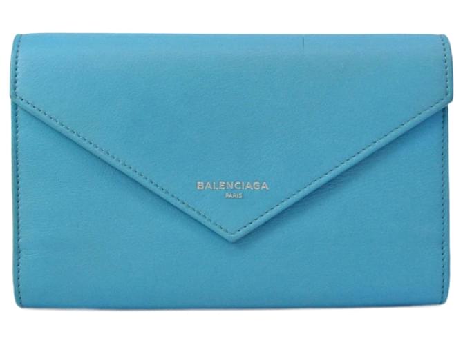Balenciaga Papier Blue Leather  ref.1270623