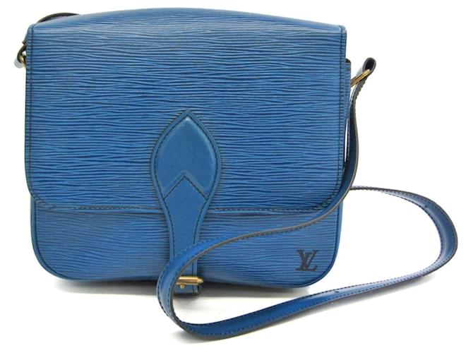 Louis Vuitton Cartouchiere Blue Leather  ref.1270640