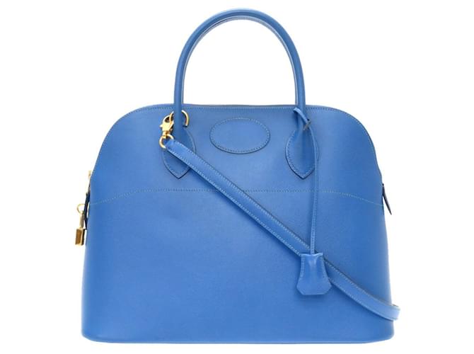 Hermès Bolide Blue Leather  ref.1270673