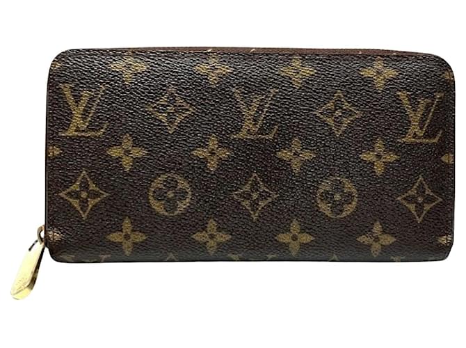 Louis Vuitton Portefeuille zippy Brown Cloth  ref.1270690