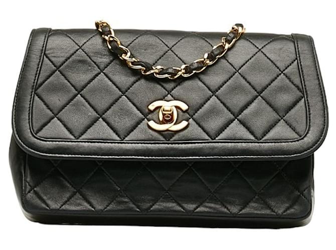 Chanel Black Leather  ref.1270752