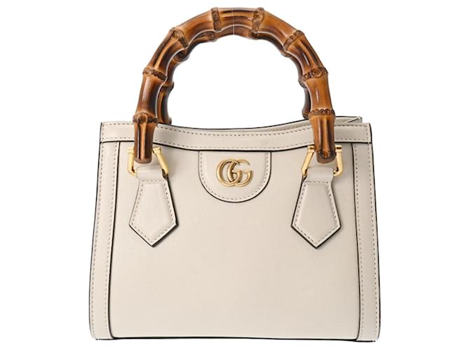 Gucci Bamboo White Leather  ref.1270786