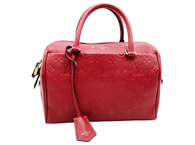 Louis Vuitton Speedy bandoulière 25 Red Cloth  ref.1270799