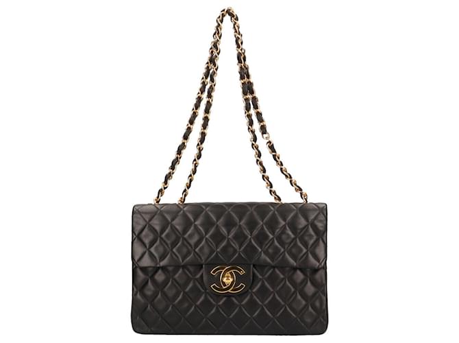 Chanel Matelassé Black Leather  ref.1270859