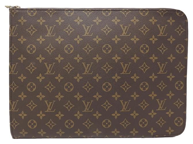 Louis Vuitton Pochette Brown Cloth  ref.1270925