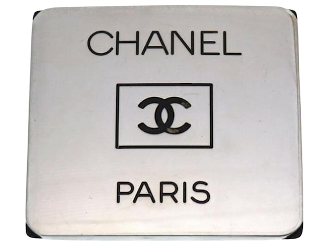 Chanel COCO Mark Silvery Metal  ref.1270939
