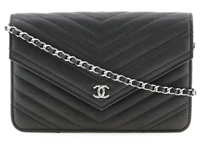 Chanel Black Leather  ref.1270940