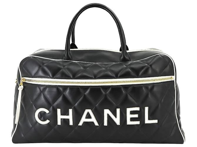 Chanel Matelassé Black Leather  ref.1270984