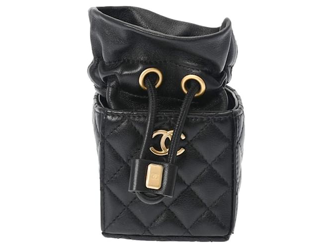 Chanel Sac Seau Black Leather  ref.1271004