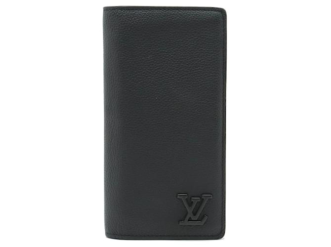 Louis Vuitton Portefeuille Brazza Black Leather  ref.1271005