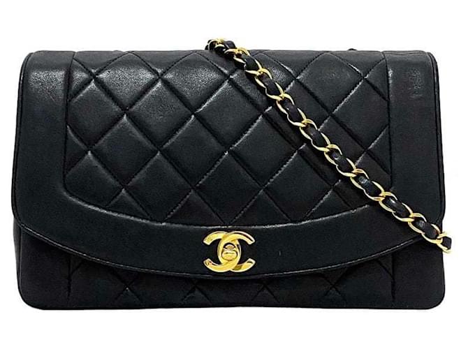 Chanel Diana Black Leather  ref.1271069