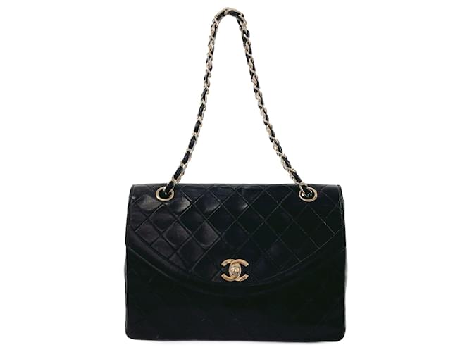 Chanel Matelassé Black Leather  ref.1271092