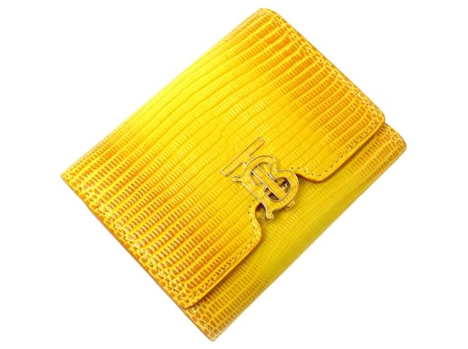 BURBERRY Yellow Leather  ref.1271109