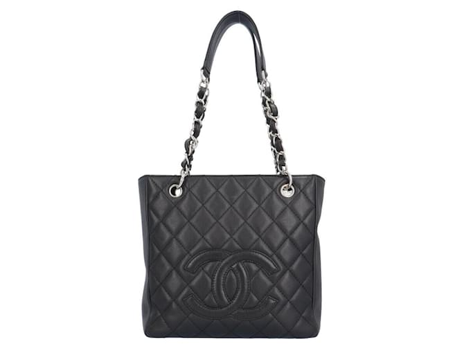 Chanel einkaufen Schwarz Leder  ref.1271155