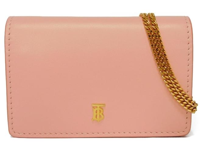 Burberry TB Pink Leather  ref.1271169