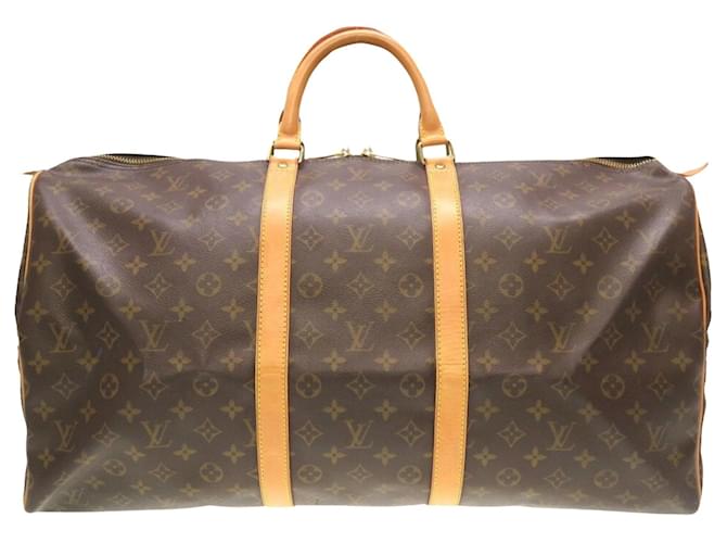 Louis Vuitton Keepall 55 Brown Cloth  ref.1271228