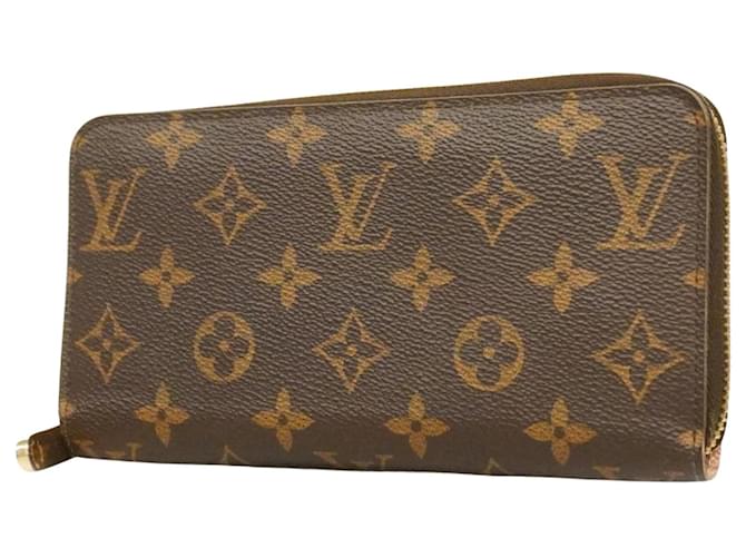 Louis Vuitton Portefeuille zippy Brown Cloth  ref.1271249