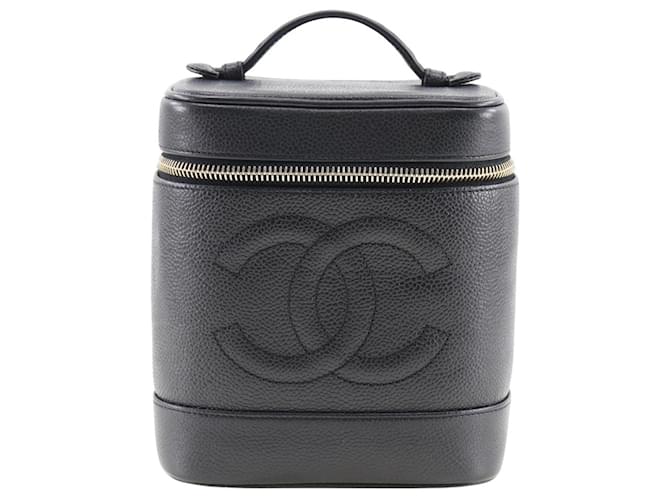 Chanel Vanity Black Leather  ref.1271256