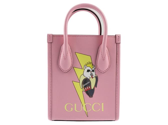Gucci Cabas Pink Leather  ref.1271293
