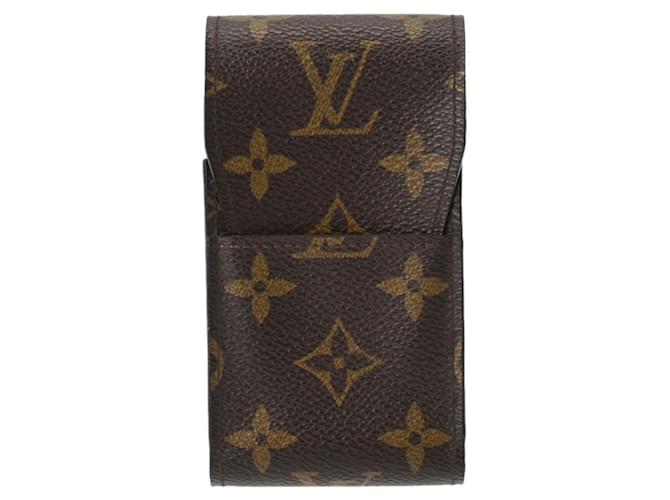 Louis Vuitton Étui à cigarettes Brown Cloth  ref.1271307
