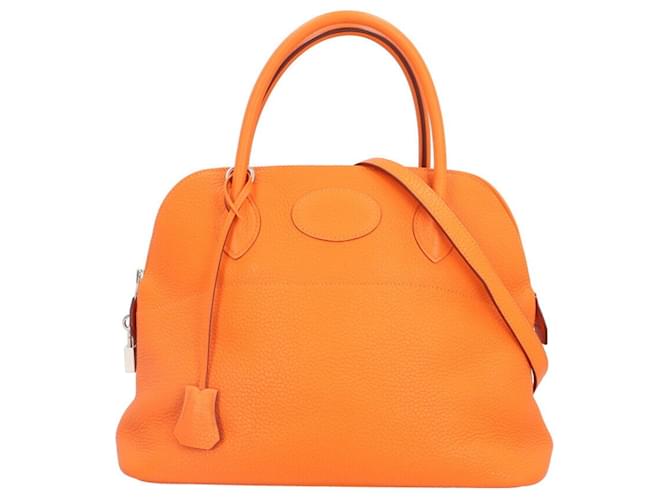 Hermès Bolide Orange Leather  ref.1271317