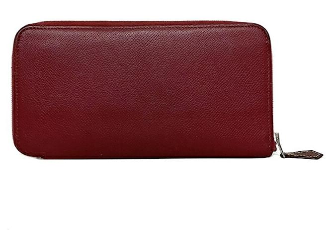 Hermès Silk'In Dark red Leather  ref.1271491