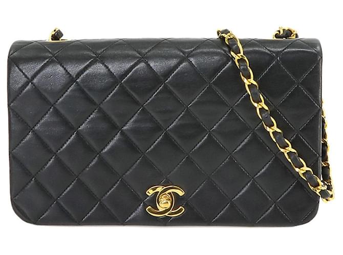 Chanel Matelassé Black Leather  ref.1271541