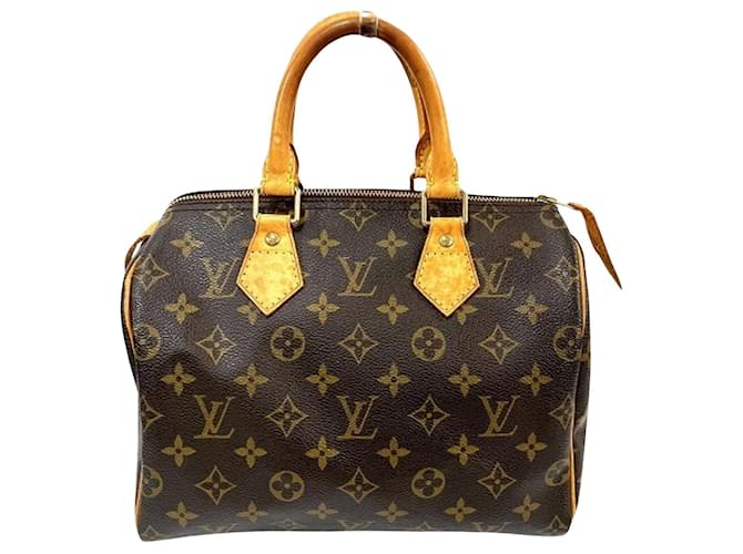 Louis Vuitton Speedy 25 Brown Cloth  ref.1271542