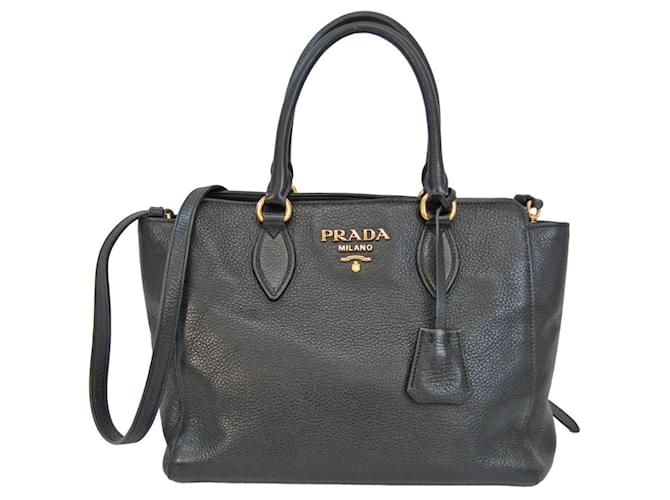 Prada Black Leather  ref.1271606