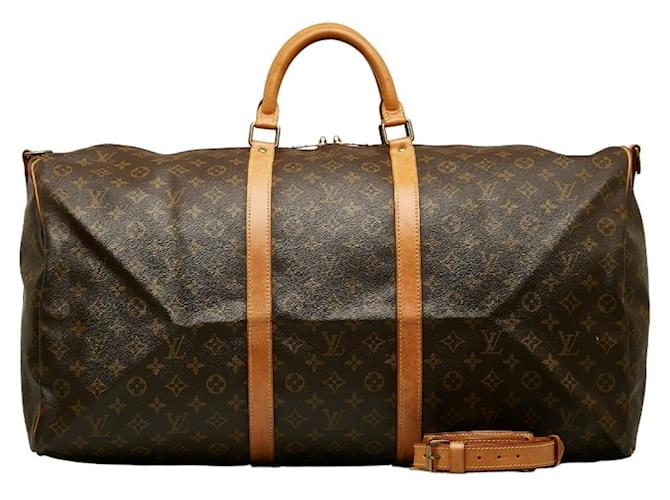 Louis Vuitton Keepall 60 Brown Cloth  ref.1271653