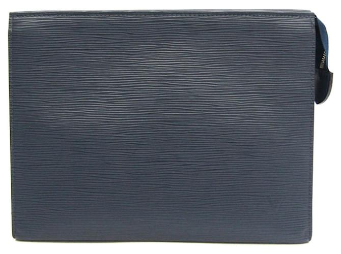 Louis Vuitton Poche Toilette Marineblau Leder  ref.1271783