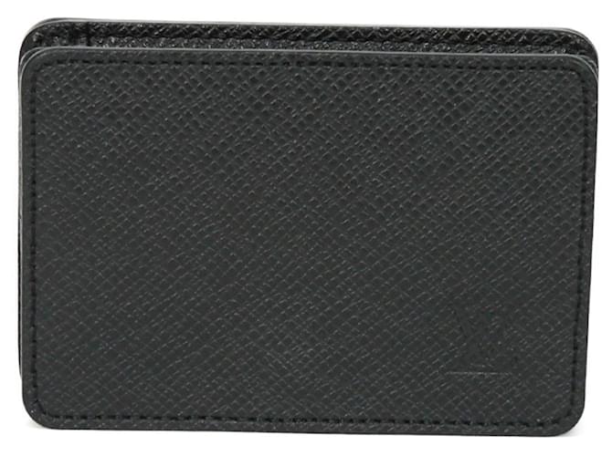 Louis Vuitton Porte-monnaie Cuir Noir  ref.1271788