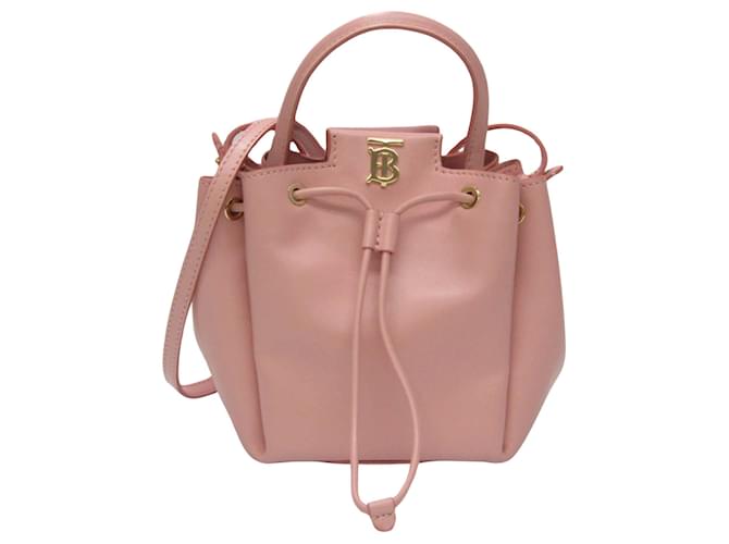 Burberry TB Pink Leather  ref.1271803