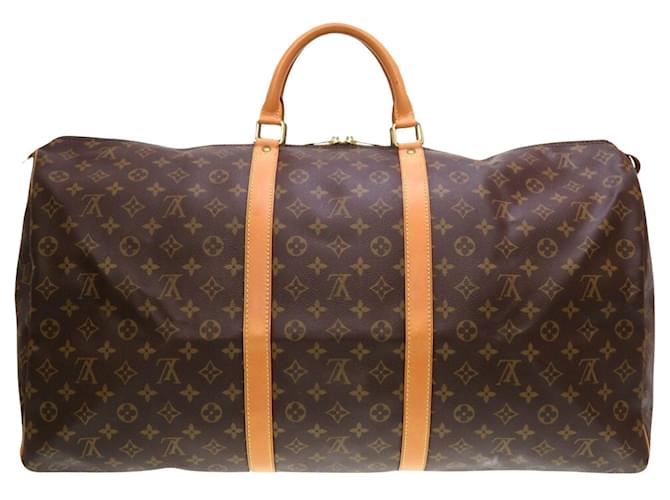 Louis Vuitton Keepall 60 Brown Cloth  ref.1271891