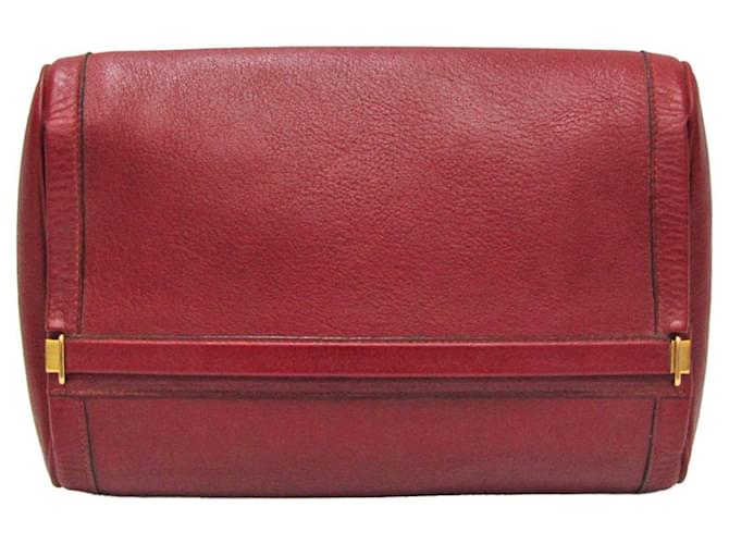 Hermès Dark red Leather  ref.1272032