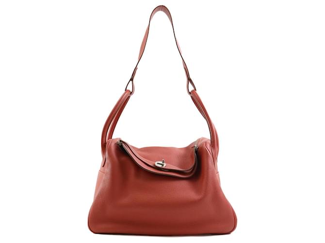 Hermès Lindy Red Leather  ref.1272131
