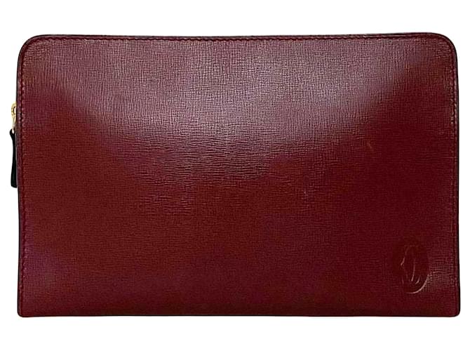 cartier Dark red Leather  ref.1272152