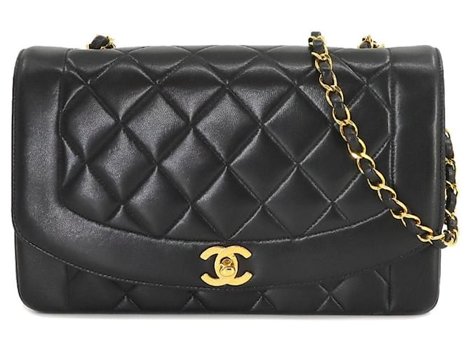 Chanel Diana Black Leather  ref.1272161