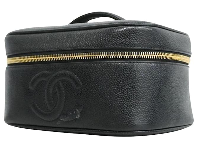 Chanel Vanity Black Leather  ref.1272227